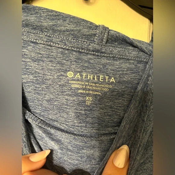 Athleta Uptempo Hoodie Blue- XS - Picture 7 of 8
